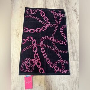 Juicy Couture Black and Pink Hand Towel